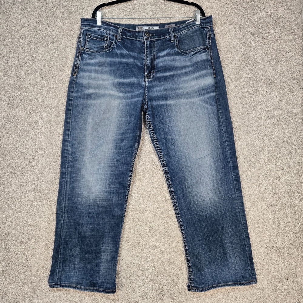 BKE Seth jeans Mens 36x28 (fit 36x27) Blue straight fit